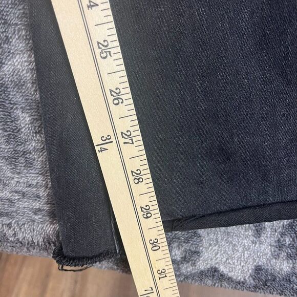 Judy Blue High-Rise Super Flare Black Denim Jeans Women's 14W Raw Hem JB88116 - Picture 5 of 11